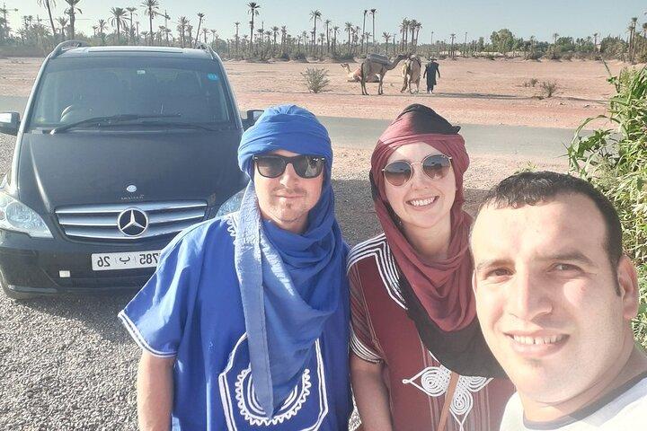 1 timmes kameltur i Marrakech Palm Grove