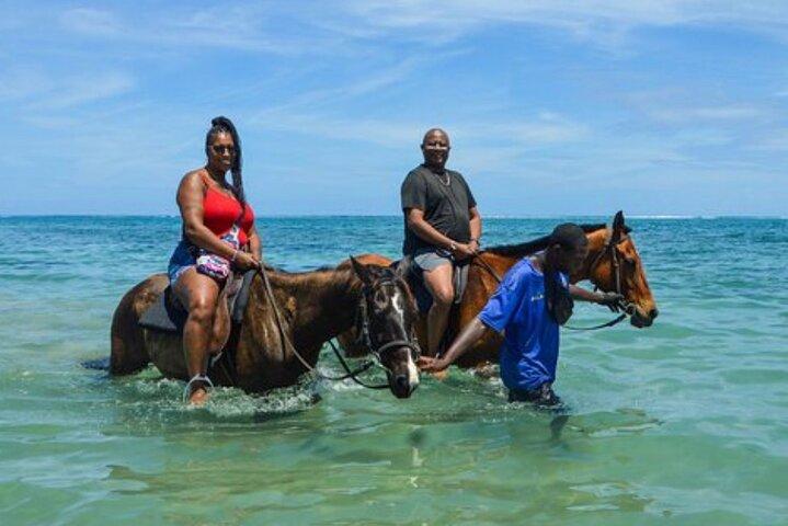 Visite privée de Montego Bay à l'équitation et au Bluehole
