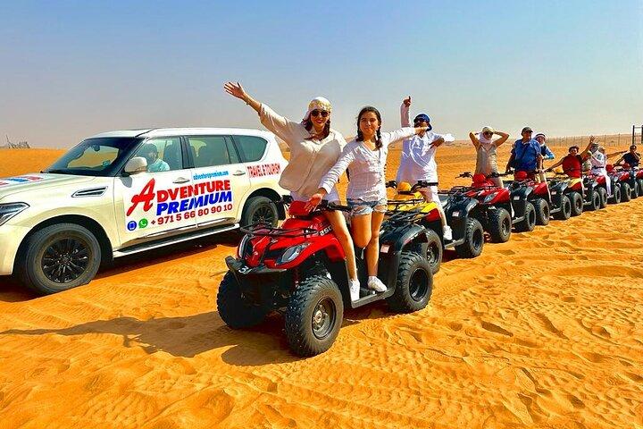 Dubai 4x4 Desert Safari Quad Camel Ride en Sandboarding