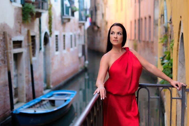 Fotos icônicas e aventura em Veneza