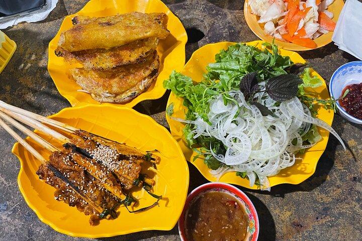 Lanterna dobrável de seda de bambu de Hoi An e passeio noturno de comida de rua
