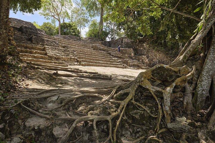 Visite privée des temples mayas et de la plage de Chacchoben