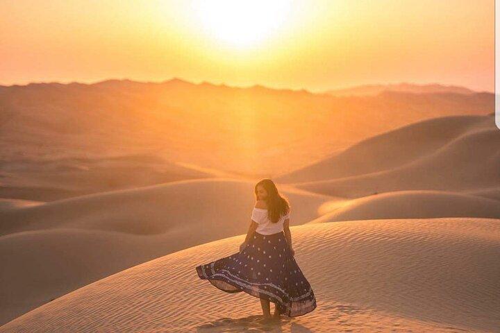 Safari privé au lever du soleil dans le désert d'Abu Dhabi