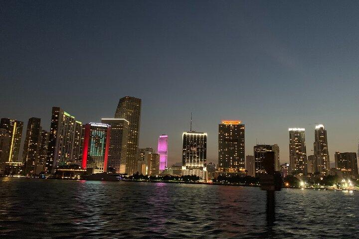 Miami Sunset and City Lights Cocktail Cruise with Open Bar