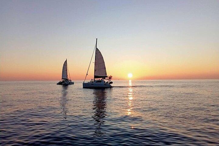 Coucher de soleil privé Croisière en catamaran Yacht