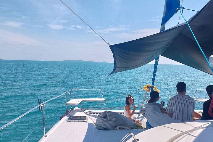 Coucher de soleil privé Croisière en catamaran Yacht