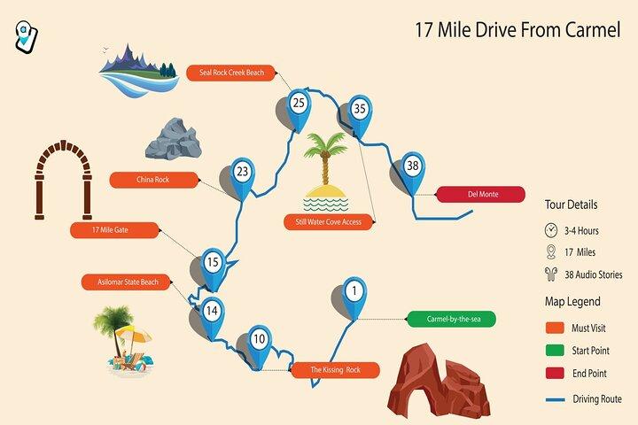 17-Mile Drive Selvguided Audio Tour fra Monterey & Carmel