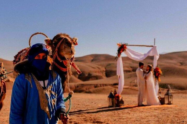 Middag fra Marrakech til Magic Agafay Desert med kameltur