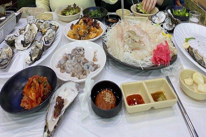 ソウル：最大の海鮮野良津市場ツアー