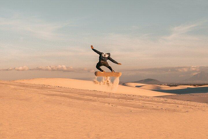 Sandboarding in agadir (Sand Surfing)with Ocean View