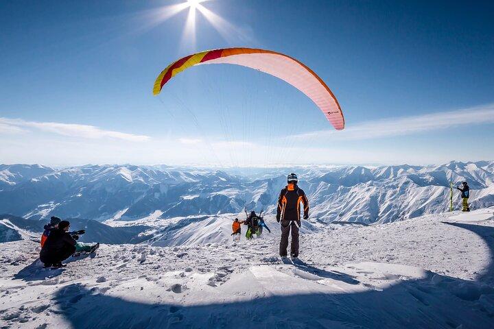 Visite privée d'une journée complète de Kazbegi et Gudauri au départ de Tbilissi