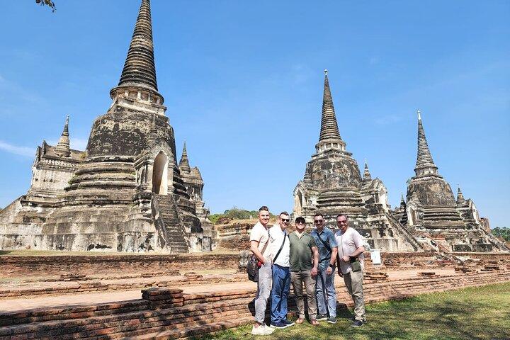 Privat flydende marked og historisk Ayutthaya sightseeingtur