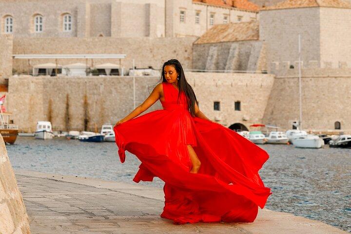 Dubrovnik: Vestido voador privado Photoshoot Experience