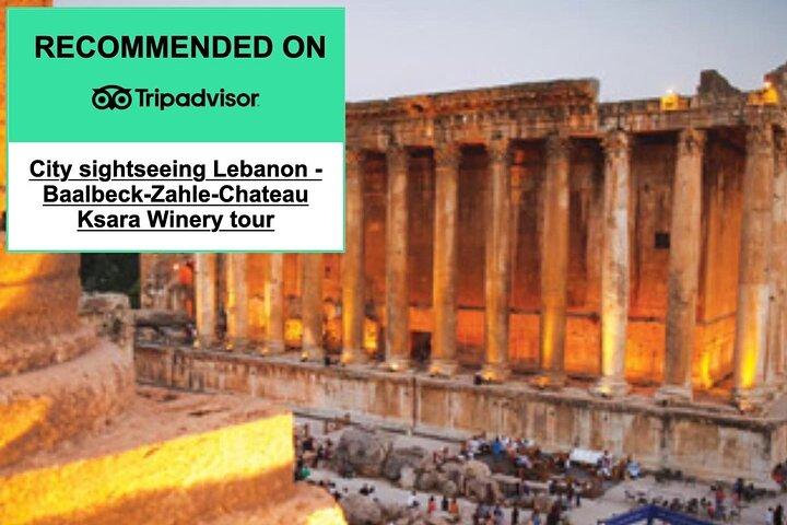 Libanontour Baalbek Tempel & Ksara Höhlen Weingut, Abholung + Fortgeschrittener