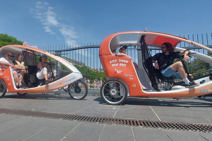 Nice: Visit of Nice by electrically assisted bike taxi 1 hour.