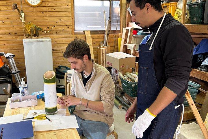 Bambu LED Lantern Making Experience i Kyoto Arashiyama