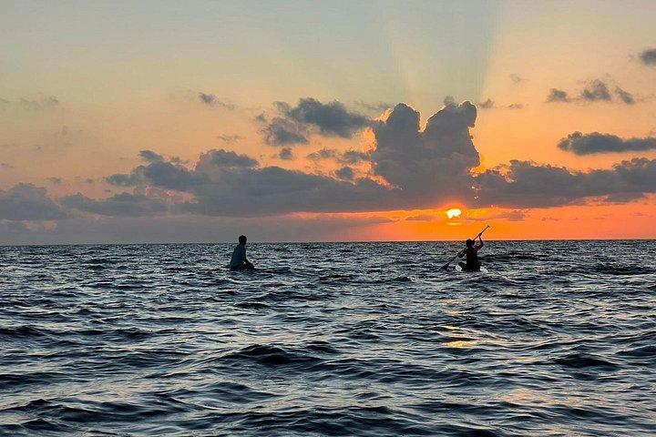 Sunrise Stand Up Paddle Activity on a Pristine Beach