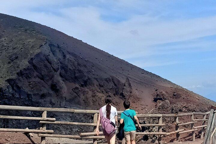 Excursion privée d'une journée à Pompéi et au volcan Vésuve au départ de Rome