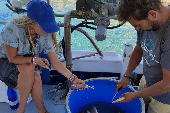 Experiência de pesca e navegação de dia inteiro em Hydra