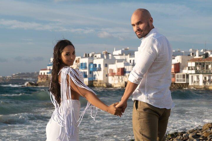 Photo shooting session in Mykonos town