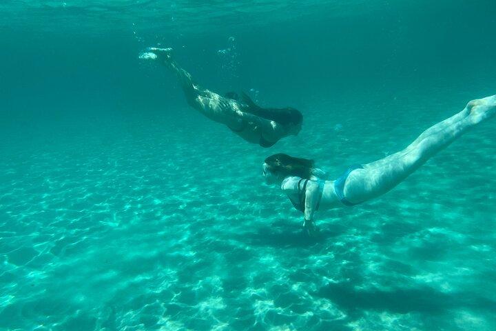 Tour barca Sella del Diavolo: 4 tappe bagno, Snorkeling, Prosecco
