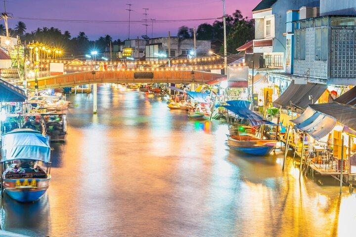 Recorrido por el mercado flotante de Amphawa y el mercado del tren ferroviario de Maeklong