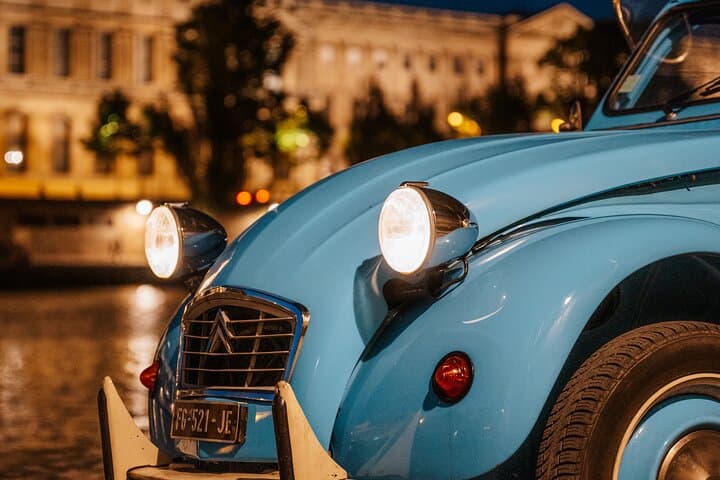 2-hour Private Night Ride in a Citroën 2CV in Paris