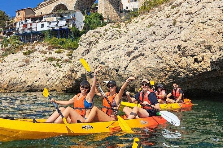 Excursion guidée en kayak calanques
