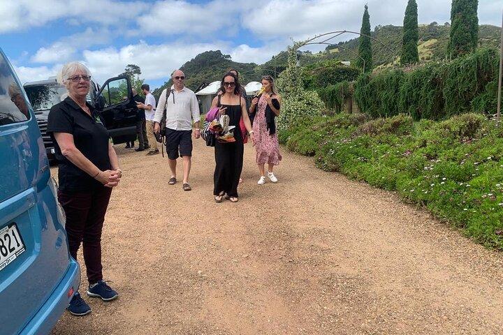 5 hours Far End of Waiheke Scenic Wine Tour in Electric Vans