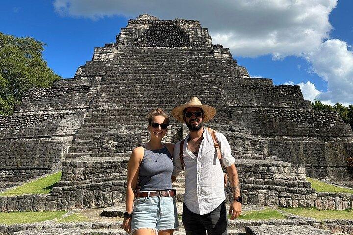 Oude Chacchoben Maya-ruïnes van Costa Maya