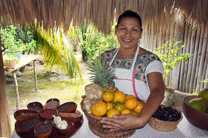 Visite combinée du lagon aux sept couleurs de Bacalar et de l'expérience maya