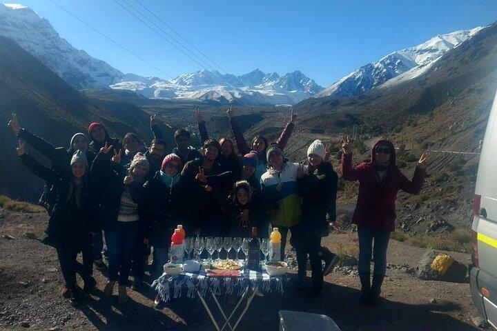 Private Santiago, besøg hot springs og picnic i Cajon del Maipo