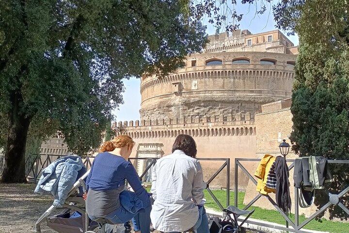 Ontwerp je eigen ansichtkaart van Rome - rondleiding met artistieke activiteit