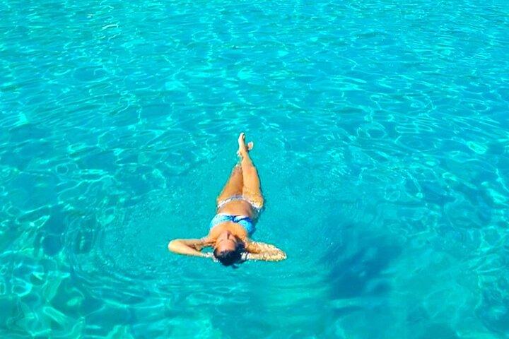 Bootsfahrt auf der Insel Bodrum Orak (Türkische Malediven).