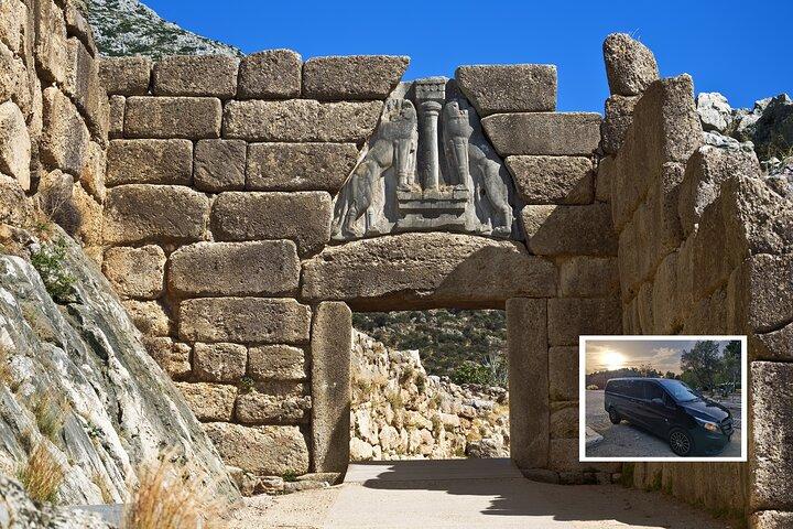 Visite privée d'Athènes à Mycènes, Nauplie et Épidaure
