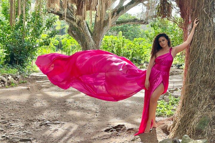 マウイ島でのフライングドレス写真撮影