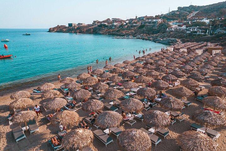 Super Paradise Beach Mykonos Seaside Sunbed (3ª e 4ª fileiras)