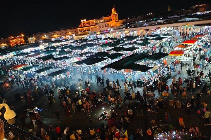 Marrakech Medina om natten tur