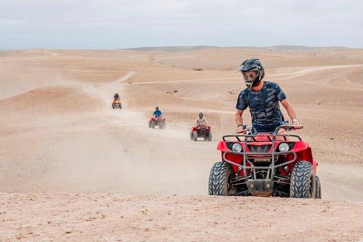 Agafay Desert Sunset Adventure Quad Camel & Dinner from Marrakech