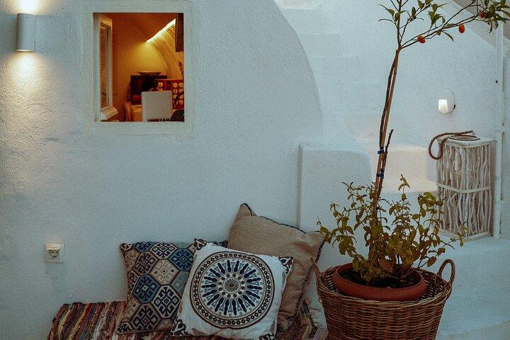Micro restaurante tradicional de meio dia em Santorini