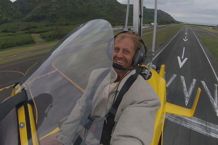 Vuelos privados en autogiro de Hawái sobre la costa norte de Oahu