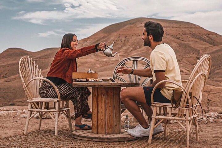 Dinner In Agafay Desert & Camel Ride with lovely Sunset