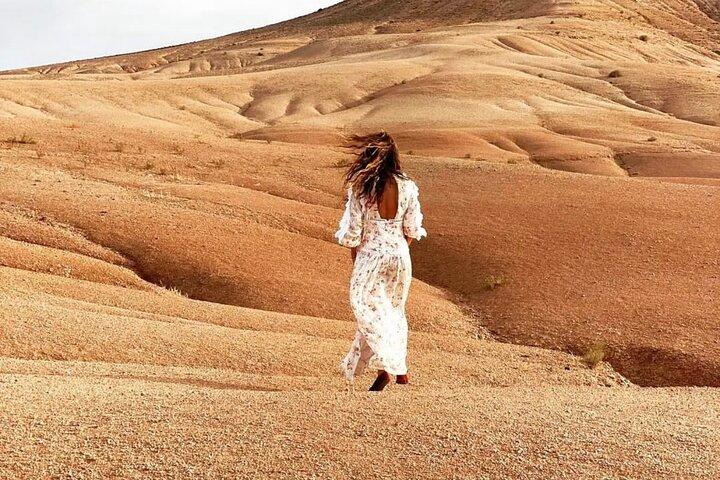 Dinner In Agafay Desert & Camel Ride with lovely Sunset