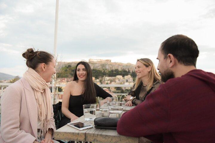 Bar sul tetto nel centro di Atene