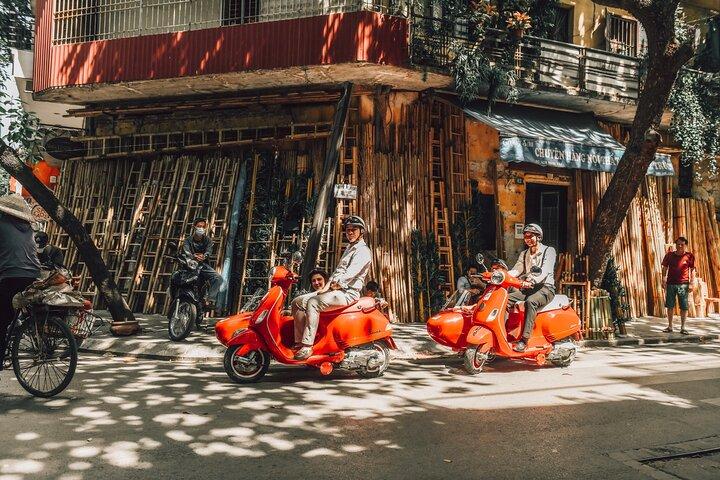 Vespa zijspan-sightseeingtour in Hanoi