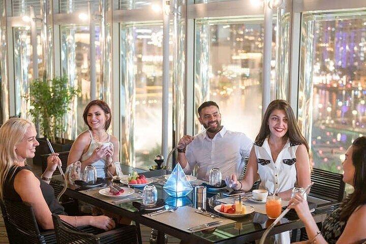 Dubaï Burj Khalifa avec le repas sur le toit avec transferts