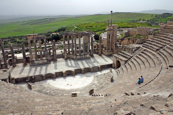 チュニスからTestour、Dougga、Bulla Regiaへのプライベートエクスカーション。