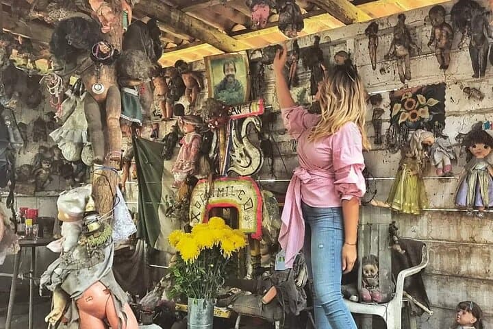 Xochimilco The island dolls and Axolotl museum from Mexico City