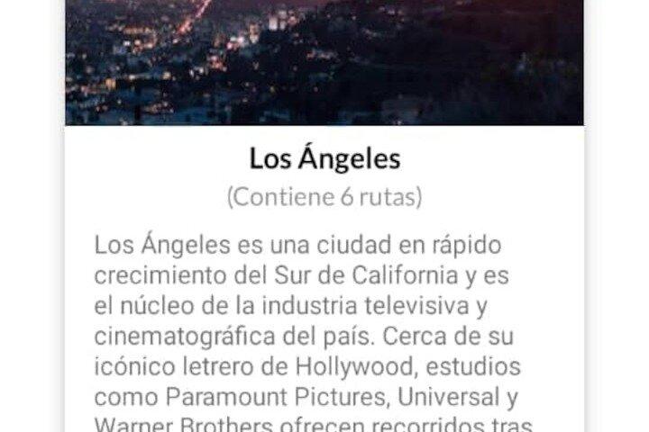 APP Route autoguidée Los Angeles avec audioguide