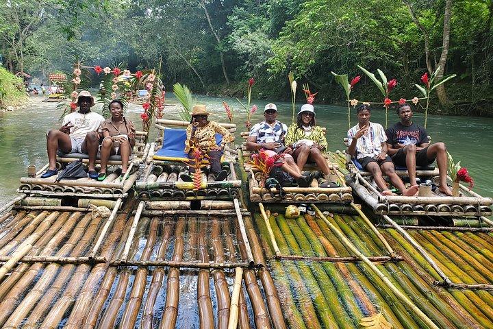 Montego Bay Bamboo Rafting & limestone Massage.